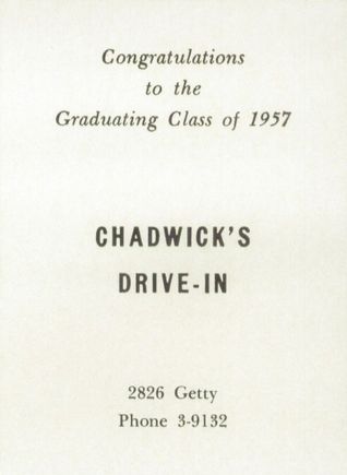 Chadwicks Drive-In - 1955 Muskegon Heights High School Yearbook (newer photo)